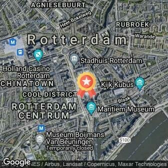Afstand City Run Rotterdam 2019 route