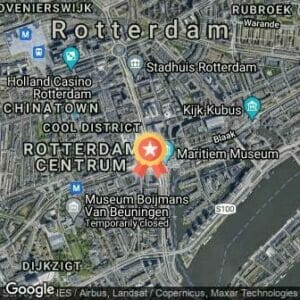 Afstand NN Marathon Rotterdam 2017 route
