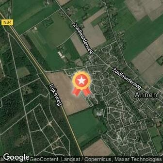 Afstand Rabocup Assen en Noord-Drenthe Anner Bos Cross te Annen 2018 route