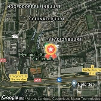 Afstand Trainingsloop TCS Amsterdam Marathon (25km) 2018 route