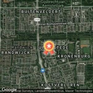 Afstand Uilenstede VU Polderloop 2017 route