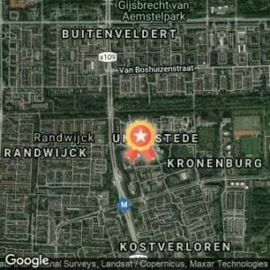 Afstand Uilenstede VU Polderloop 2018 route