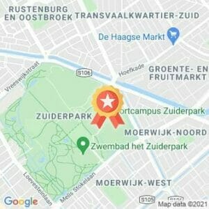 Afstand Zuiderpark parkrun 2021 route