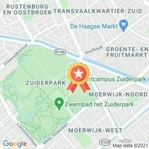 Afstand Zuiderpark parkrun 2022 route