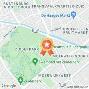 Afstand Zuiderpark parkrun #15 2021 route