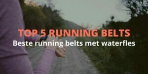 Running belt met waterfles