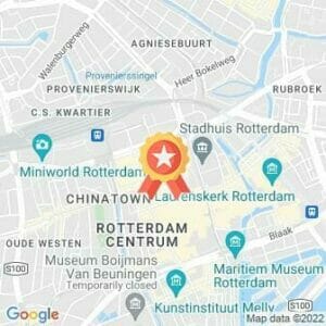 Afstand KLM Urban Trail Rotterdam 2022 route
