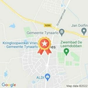 Afstand Loopcircuit De Kop van Drenthe 5 en 10km VOV Run Vries 2022 route