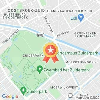 Afstand Zuiderpark parkrun #21 2022 route