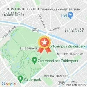 Afstand Zuiderpark parkrun #22 2022 route