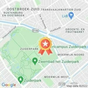 Afstand Zuiderpark parkrun #23 2022 route