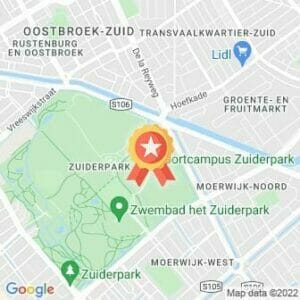 Afstand Zuiderpark parkrun #24 2022 route