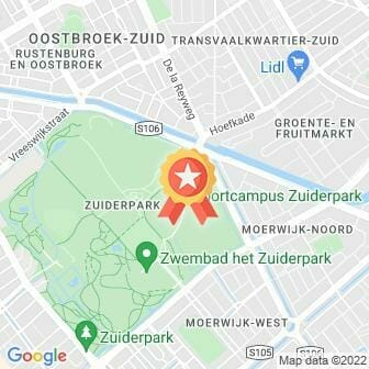 Afstand Zuiderpark parkrun #25 2022 route